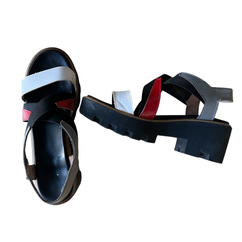 Pollini Women's multicolour chunky platform sandals - Picture 2 of 7